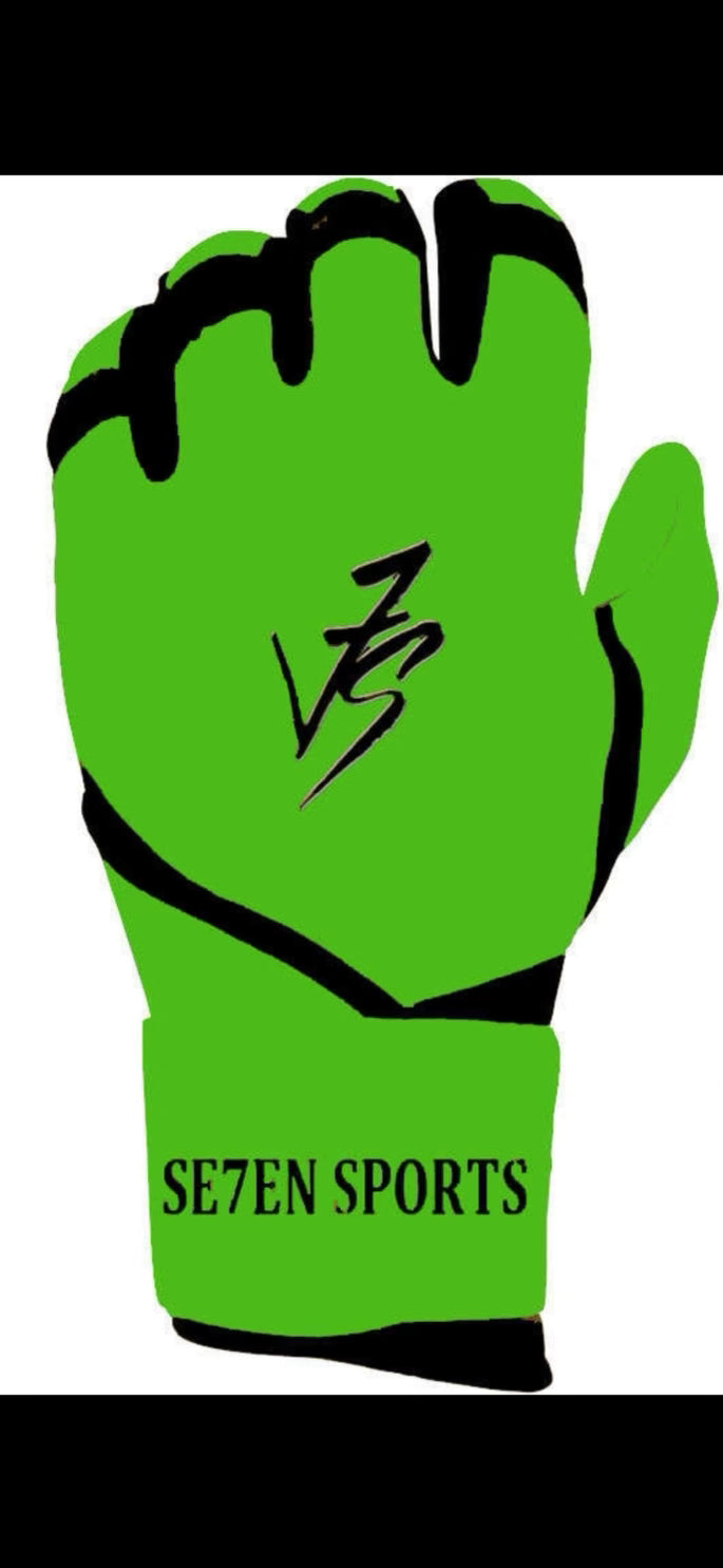 Electric Green Batting Gloves