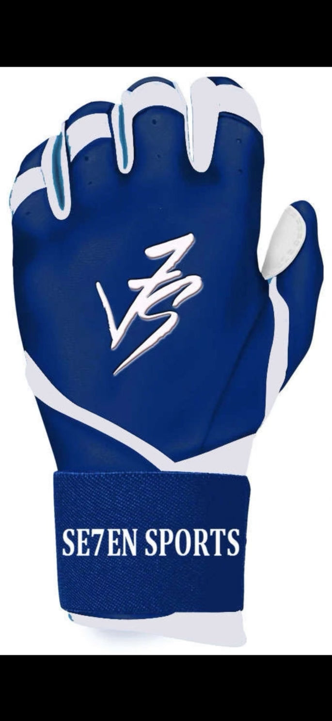 Baller Blue Batting Gloves